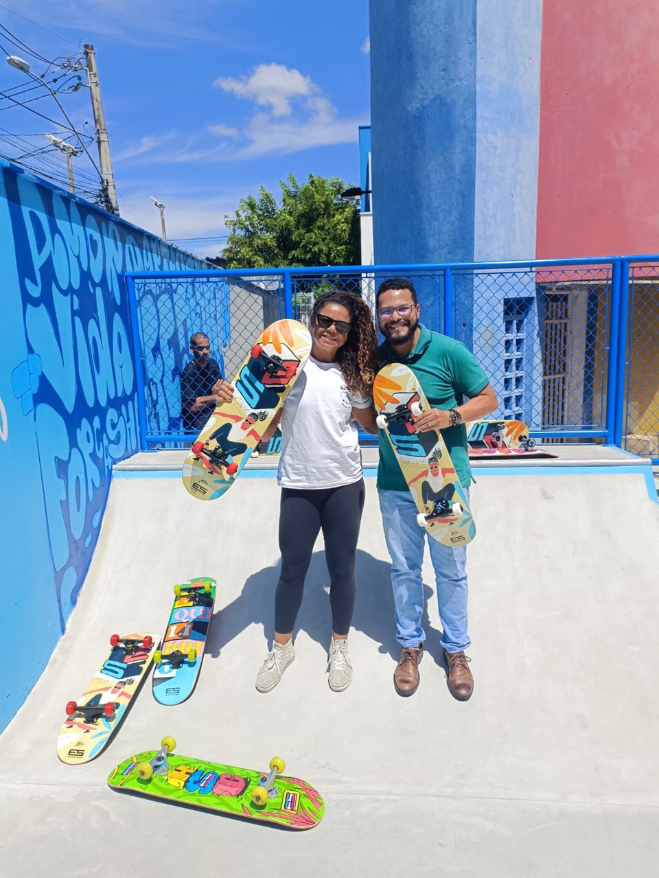 Governo ES Escola Da Rede Estadual Inaugura Pista De Skate